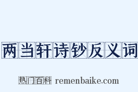 两当轩诗钞反义词是什么意思的图片